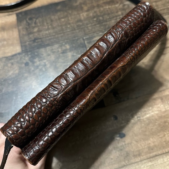 Brighton Leather Croc Embossed Crossbody - Picture 6 of 10